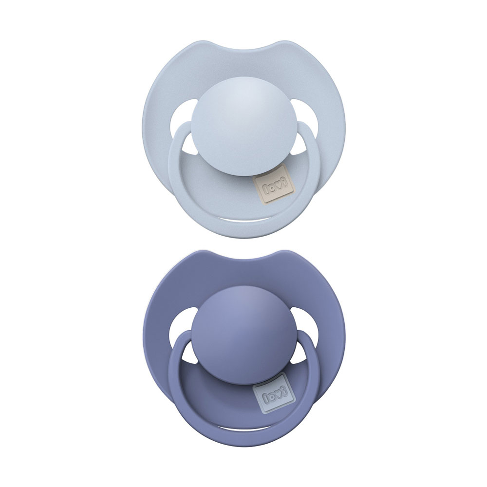 Пустушка LOVI Prime силіконова, динамічна, Baby Blue/Blue, від 18 місяців, 2 шт (34/419)